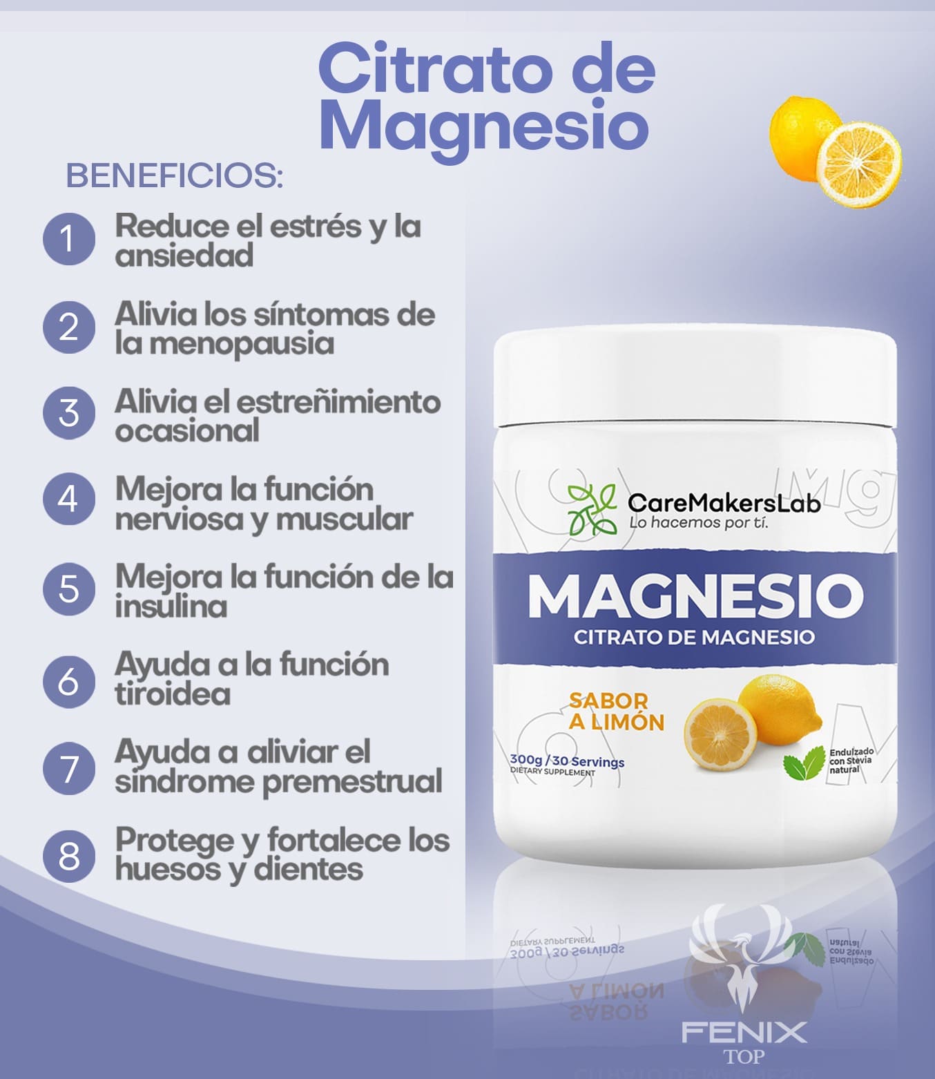 CITRATO DE MAGNESIO PREMIUM- 300g
