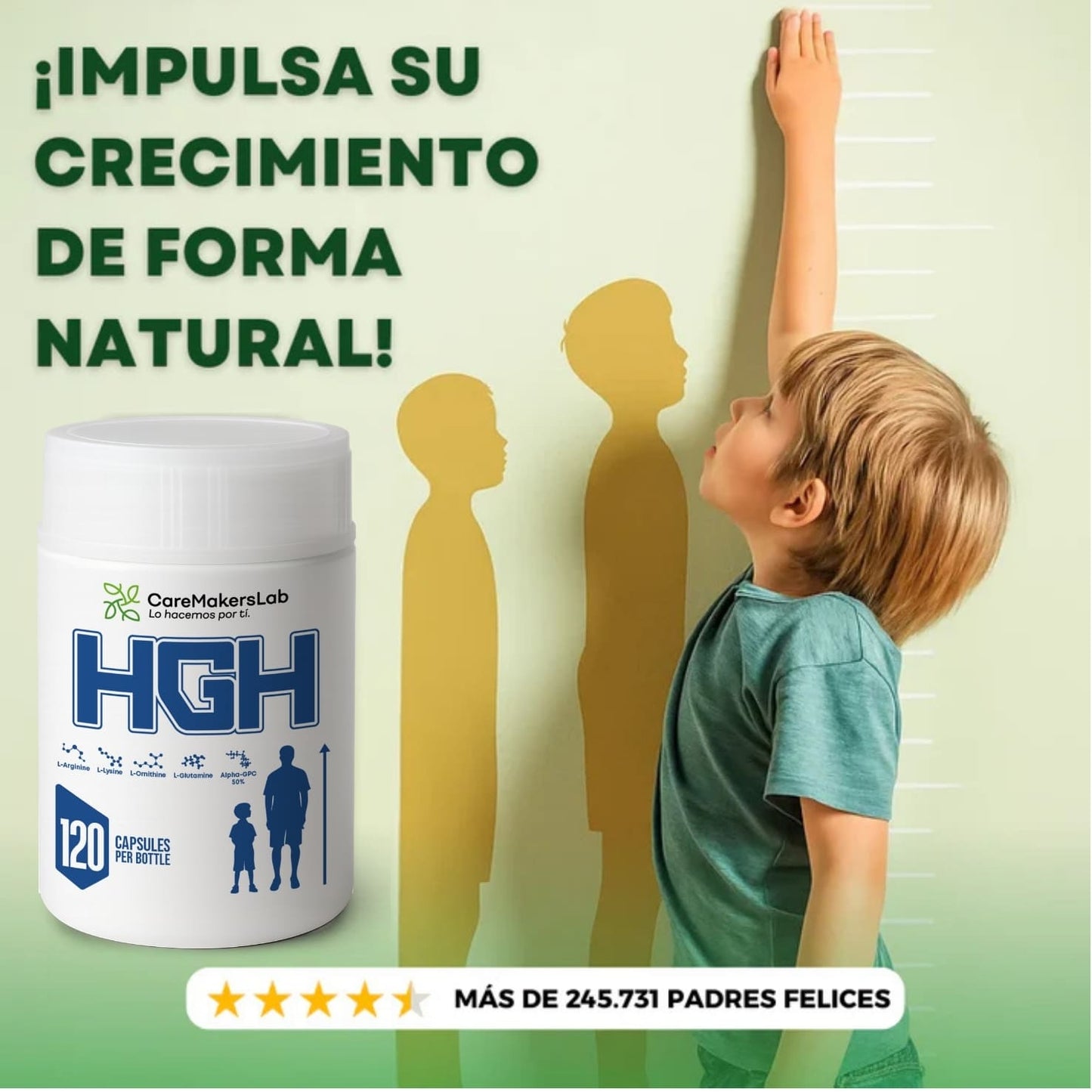 HGH - Crecimiento óptimo y desarrollo físico (120 capsulas)