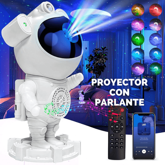 PROYECTOR ASTRONAUTA PARLANTE 360°