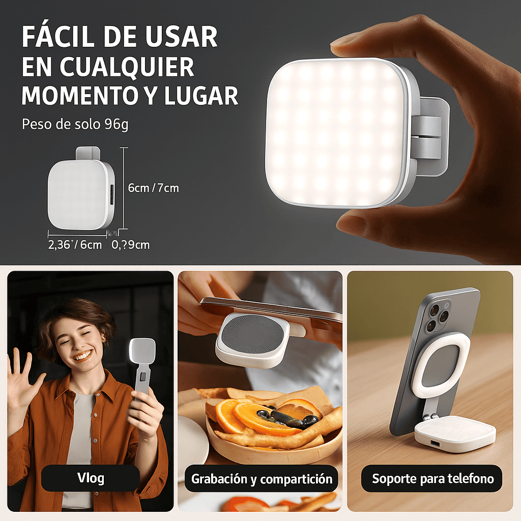 Luz Selfie Pro 3-en-1 MagSafe