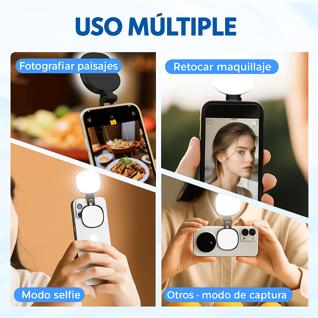 Luz Selfie Pro 3-en-1 MagSafe